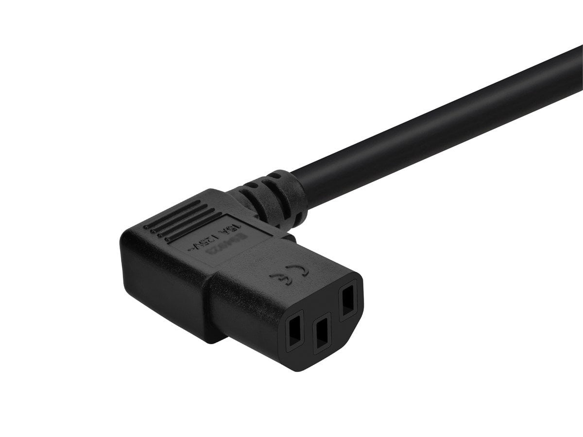 Monoprice 10ft 14AWG Right Angle Power Cord Cable w/ 3 Conductor PC Power Connector Socket 7685