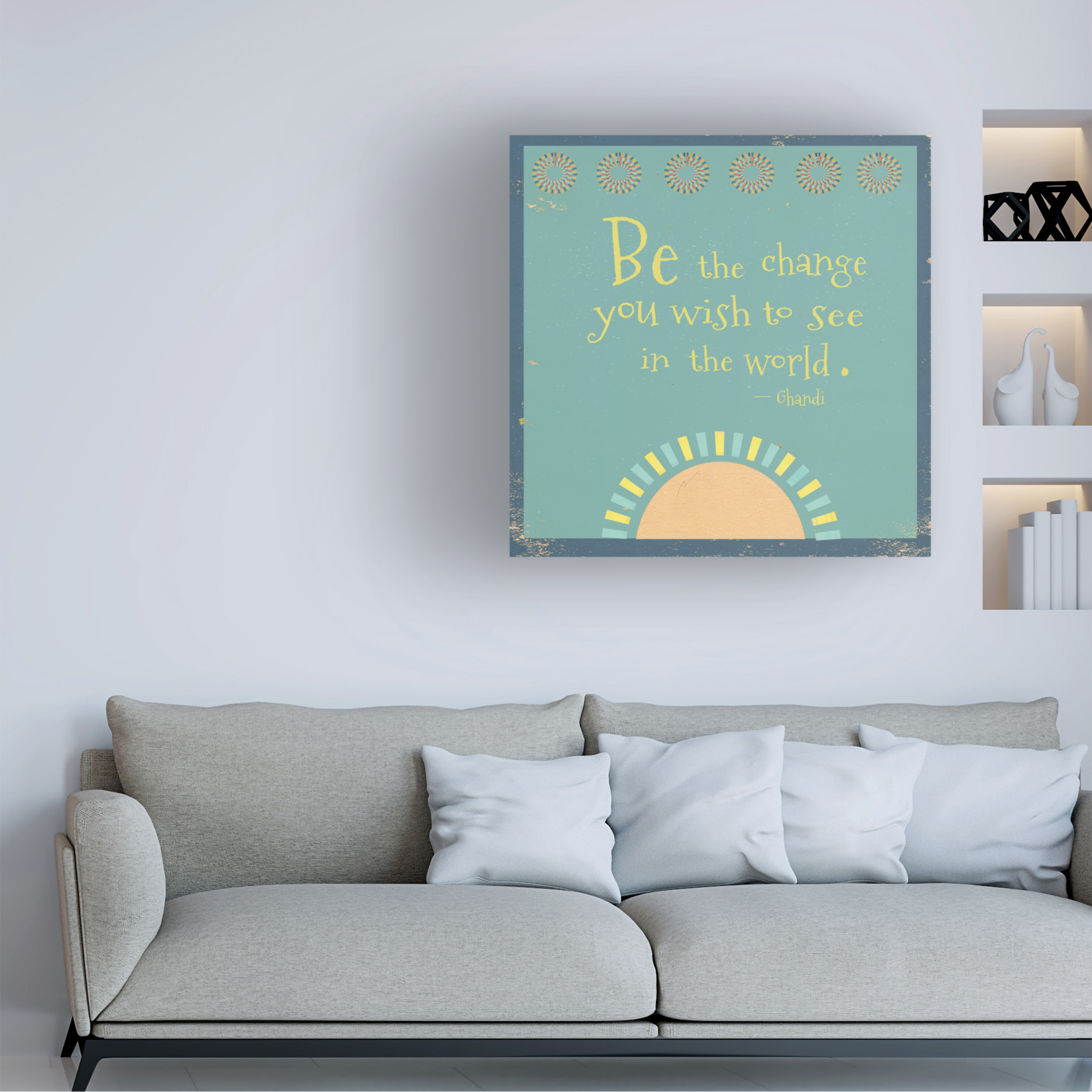 Trademark Fine Art 'Be The Change' Canvas Art by Tammy Kushnir
