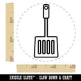 thumbnail image 2 of Spatula Cooking BBQ Self-Inking Rubber Stamp Ink Stamper - Black Ink - Small 3/4 Inch, 2 of 7