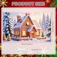 thumbnail image 2 of Gingerbread House Design Christmas Banner Snowy Winter Xmas Backdrop Festive Ornaments Candy Cane Accents Holiday Background for Christmas Party Winter Celebration Indoor Display, 2 of 9