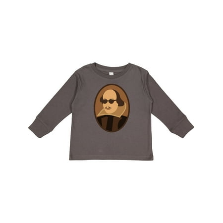 

Inktastic Funny Rockin Shakespeare Boys or Girls Long Sleeve Toddler T-Shirt