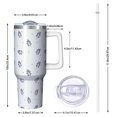 thumbnail image 2 of Christmas 40oz Tumbler– Stainless Steel Insulated Tumbler with Handle and Straw, Large Capacity Travel Cup for Hot & Cold Drinks, 2 of 7