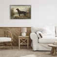 thumbnail image 3 of Stupell Industries Traditional On Alert Chocolate Lab Gray Floating Frame Canvas Art, 25 x 17, by Petals Prints Design, 3 of 8