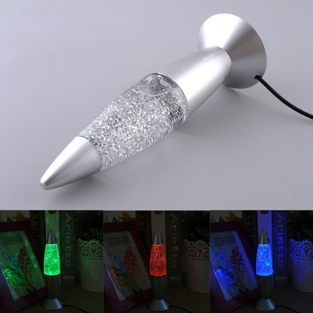 Usb Rgb Color Changing Glitter Rocket Creative Night Light Lava Lamp Usb Rgb Color Changing Glitter Rocket Creative Night Light Lava Lamp
