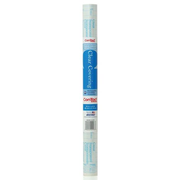 Kittrich KIT09FC9993-6 Rouleau d'Adhésif de Contact 18 Po x 9 Pi Transparent - 6 Rouleaux