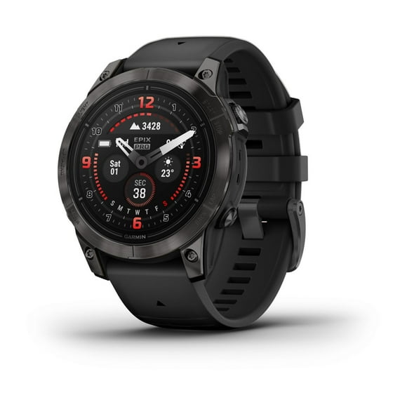Garmin epix Pro (Gen 2) Sapphire Edition 3.3 cm (1.3") AMOLED 47 mm Digital 416 x 416 pixels Touchscreen Black Wi-Fi GPS