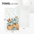 thumbnail image 4 of Fall Blue Pumpkin Kitchen Hand Towels Floral Halloween Dish Cloth Fingertip Towel Decorative Soft Quality Premium Guest Towel for Bathroom Spa Gym Sport, 4 of 6