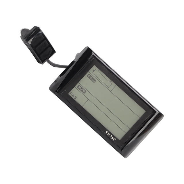 Electric Bike LCD Display Panel, Lightweight Useful Data Durable ABS Shell Electric Bike LCD Panel with 5 Pin Connector for 22.5mm Handlebars for Scooter