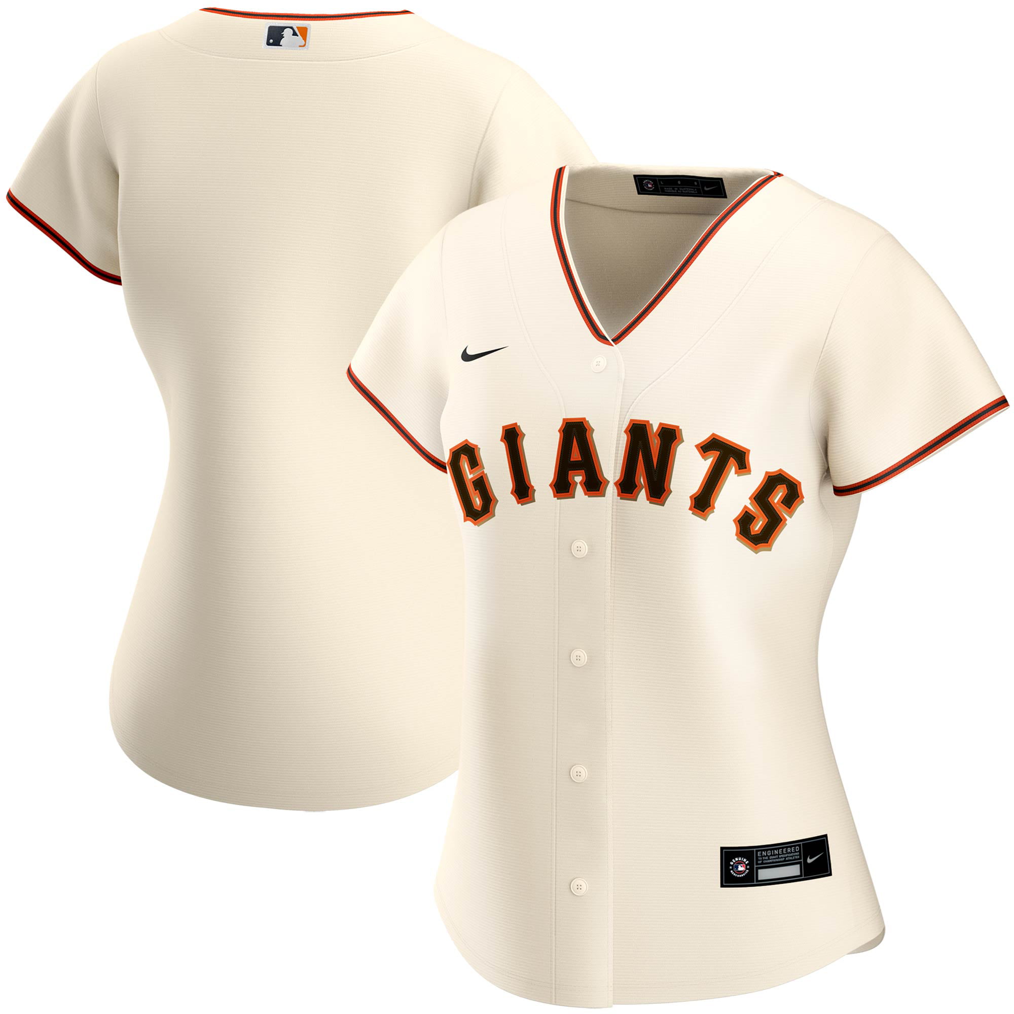 San Francisco Giants Nike Women's Home Replica Team Jersey - Cream ...