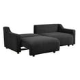 thumbnail image 4 of Serta Giles Modern Style Convertible Sofa, Black Chenille Fabric, 4 of 5