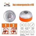 thumbnail image 2 of Baliza magnética de emergencia para coches - Lámpara estroboscópica intermitente de advertencia, luz de señalización de seguridad para vehículos (batería no incluida V16), 2 of 5