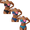 Multicolor, variant on Qingpeng Two Piece Bikini Swimsuit for Women Crisscross American Flag Bathing Suit High Waisted Swimsuit