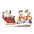 thumbnail image 1 of Decoración navideña Artesanías de resina Decoración de ventanas Dibujos animados Elk Papá Noel Trineo Coche (1 unidad, colores mezclados), 1 of 5