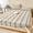 Black, Khaki, variant on Full Size Fitted Sheet Set - Beige Retro 3 Piece Bedding Sets 16" Deep Pocket Fitted Sheet with 2 Pillowcases, Farmhouse Geometric Vertical Stripes Modern Brushed Microfiber Hotel Luxury Bed Sheets