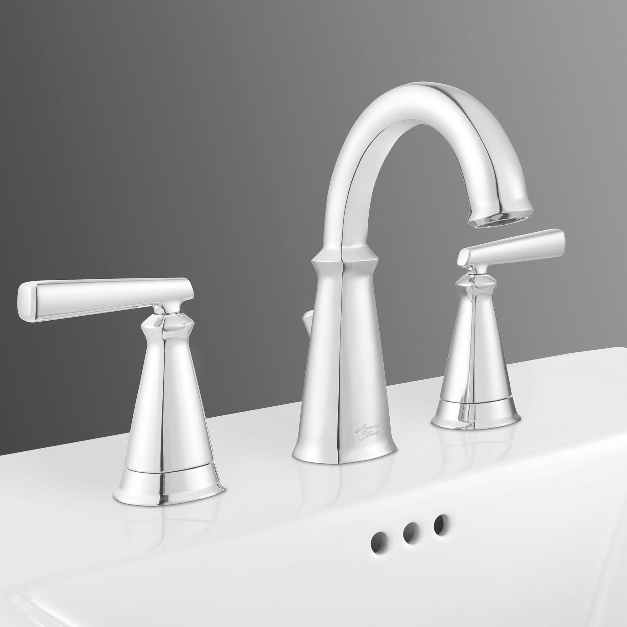 American Standard Edgemere 8-Inch Widespread 2-Handle Bathroom Faucet 1.2 gpm/4.5 L/min With Lever Handles