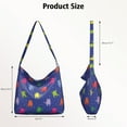 thumbnail image 4 of Adorable Paw Print Casual Sling Tote Bag - Large Capacity Minimalist Travel Purse for Cat Lovers, 4 of 5