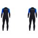 thumbnail image 1 of Yuarrent Men Diving Wetsuit for Water Sports Warm Wet Surf Zip Suit Back Full Body azul XXL 2piezas, 1 of 1