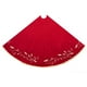 thumbnail image 5 of Xihbxyly Falda para Árbol de Navidad, Diseño Clásico de Hojas Rojas, Tela No Tejida de Primera Calidad, Elegante Base Navideña, Decoración Festiva para El Hogar, Perfecta para Fiestas, Tamaño de 122, 5 of 7