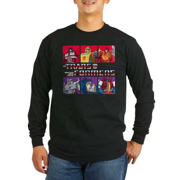 CafePress - Transformers Autobots Decepticons Long Sleeve T Sh - Long Sleeve Dark T-Shirt