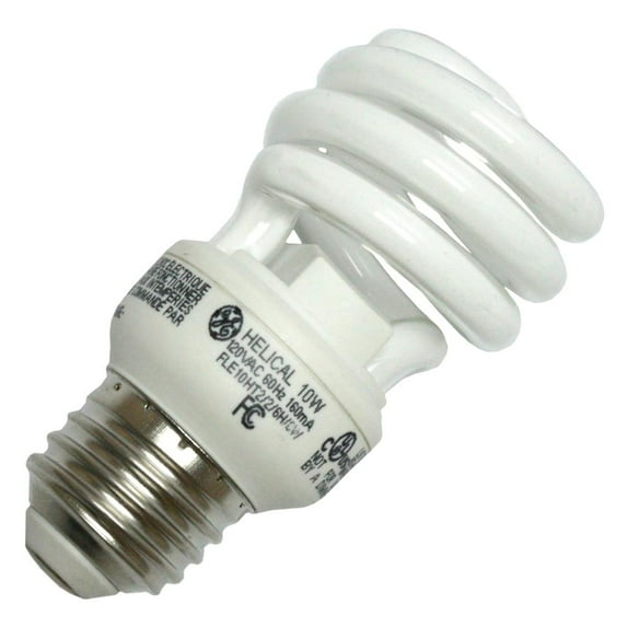 GE 72468 - 72468 FLE10HT2/6H/CWCD Twist Medium Screw Base Compact Fluorescent Light Bulb