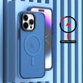 thumbnail image 4 of Funda TEKKU Matte Color para iPhone 15 PLUS Trans Azul compatible con MagSafe, 4 of 5