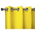 thumbnail image 2 of 120" Tall Grommet Blackout Solid Poplin 56" Wide Curtain - Lemon, 2 of 2