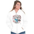 thumbnail image 4 of Grouchy Smurf Angry Cranky Cartoon Zip Up Hoodie Men's Women's Brisco Brands M, 4 of 6