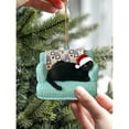 thumbnail image 6 of Christmas Cat Ornaments Acrylic Holiday Tree Pendants with Hanging Strings Funny Feline Decor for Car Home Christmas Tree Decorations, 6 of 9