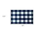 thumbnail image 5 of 2' x 4' Navy and White Buffalo Plaid Washable Floor Mat, 5 of 6