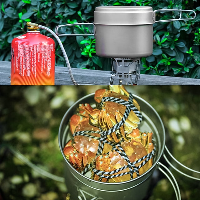 Outdoor Cooking Tool,Super Cookware Set 1600ml Pot Pan Portable Tool With Set Portable Tool / 1600ml Pot 1100ml / 1600ml Cookware Set Portable Pan Set Super Handle Pot Pan Set Tool Rusuo 1100ml