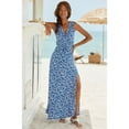 thumbnail image 3 of LASCANA Women's Sleeveless V-Neck Maxi Dress Front Bow, 3 of 5