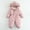 03Pink, variant on Toddler Girls Boys Snowsuit Onesie Windproof Hooded Ski Suit Jumpsuits Padded Thicken Winter Warm Fashion Snow Bibs