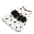 thumbnail image 4 of Vestido de princesa con estampado floral negro, cómodo y transpirable para perros pequeños, 4 of 8