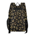 thumbnail image 3 of PVC Transparent Backpacks Clear Backpack for Travel and Outings Gold Leopard Pattern, 3 of 7