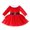 Red, variant on GYRATEDREAM Baby Girl Christmas Dress Mesh Skirts Santa Claus Winter Clothes,4-7t