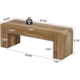 thumbnail image 4 of Tribesigns 47" Farmhouse Entryway Bench, Engineered Wood Shoe Bench with Heavy-Duty Legs, Perfect for Bedroom, Hallway, or Living Room, 4 of 7