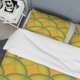 thumbnail image 4 of Designart 'Retro Abstract Design In Yellow And Green ' Mid-Century Modern Duvet Cover Set, 4 of 4