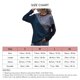thumbnail image 5 of Jersey informal para mujer, cuello redondo, manga larga, hombros caídos, costura, bloque de Color, jersey para mujer, Top azul purpúreo M, 5 of 5