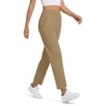 thumbnail image 6 of SwiftWear Women's Golf Pants Stretch High Waisted Slim Fit Workout Pants Athletic Walking Tennis Pants with Pocket, Khaki, 6 of 8