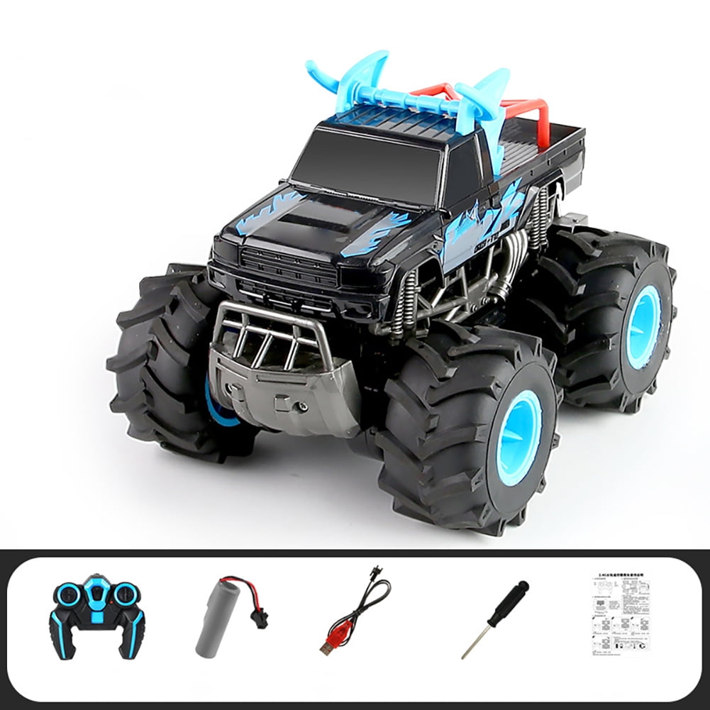 OUTOP 2.4g Remote Control Amphibious Climbing Car 4WD Long Battery Life Double sided Stunt Vehicle For Boys Gifts Walmart