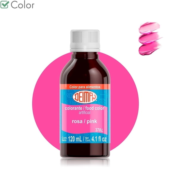 Artificial Food Colorant/Coloring - Pink 370L - Size:120ml