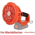 thumbnail image 1 of Ventilador multifunción con luz LED de mano sin cable para lugar de trabajo, compatible con baterías Makita/Bosch/DeWalt/Milwaukee 14.4–18V. Recargable USB, ventilador de escritorio y para acampar., 1 of 19