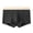 Black, variant on Mens Breathable Boxers Color Matching Stretch Seamless Comfort Underwear Cotton Mid Rise Shorts Soft Comfortable
