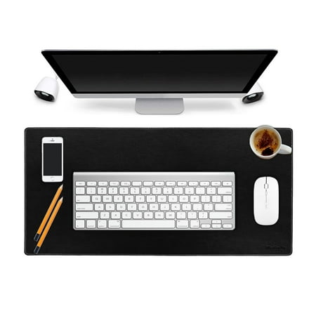 Ubesgoo Leather Smooth 24 X14 Desk Mat Pad Blotter Protector