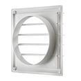 thumbnail image 3 of Lambro 363W 8 in. White Plastic Louvered Vent - Pack of 12, 3 of 6