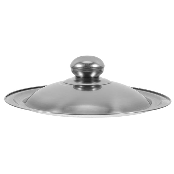 Homoyoyo Universal Stainless Steel Pot Cover with Knob for Kitchen Silver