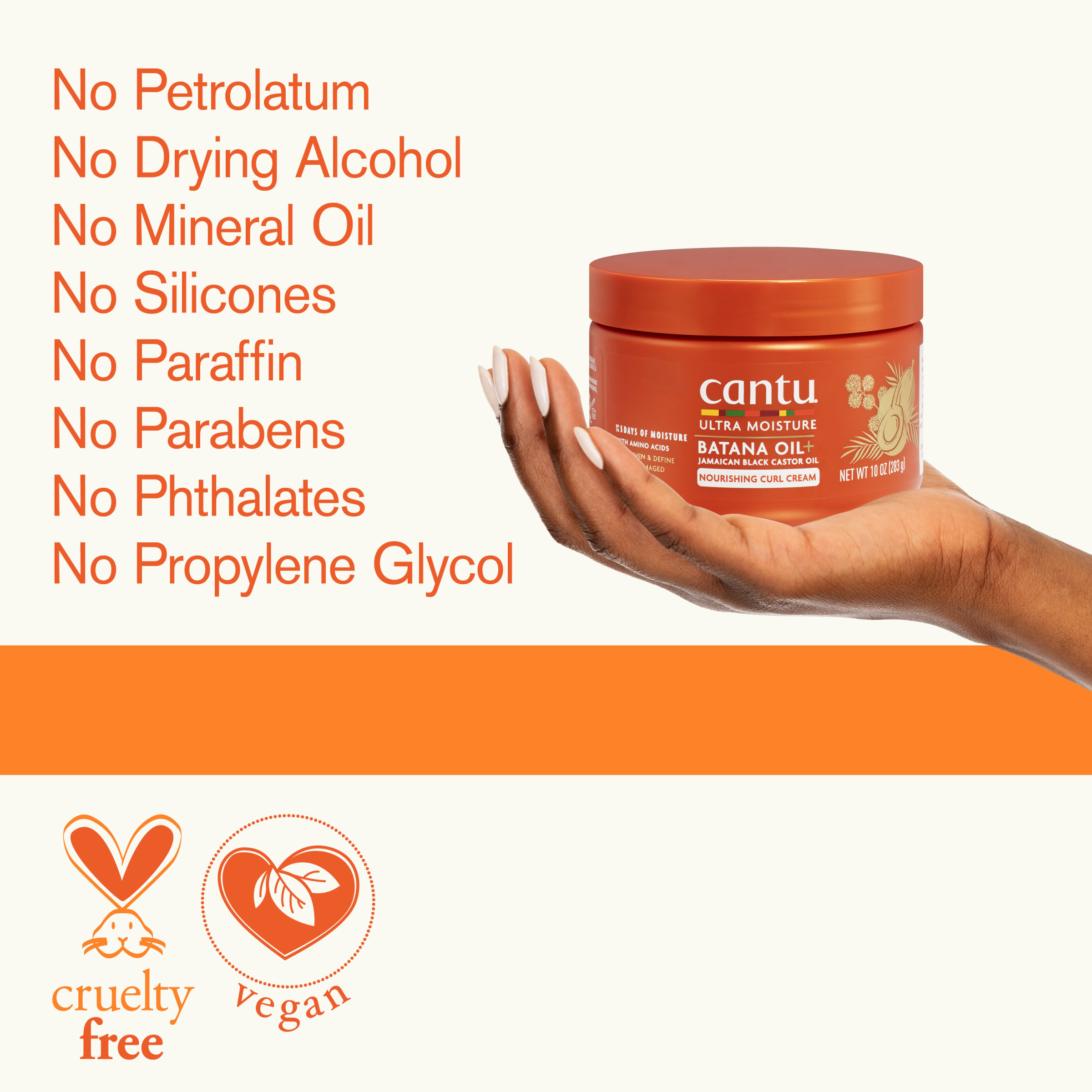 Cantu Ultra Moisture Curling Cream with Batana Oil, 10 oz photo 7