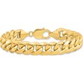 thumbnail image 2 of 14K Yellow Gold 11mm Semi-Solid Miami Cuban Chain (8 X 11) Made In South Africa bc158-8, 2 of 5