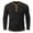 01 Black, variant on Men Clothing Henley Shirt Long Sleeve V Neck Solid Color Casual Streetwear Sports Fashion Top
