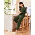thumbnail image 6 of Ekouaer Lounge Sets for Women 2 Piece Jogger Pajama Long Sleeve Pants Loungewear Sweatsuits Casual Matching Outfits, 6 of 7